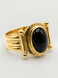 Anillo París Ónix Cabuchón Oro 18k - Miniatura 3
