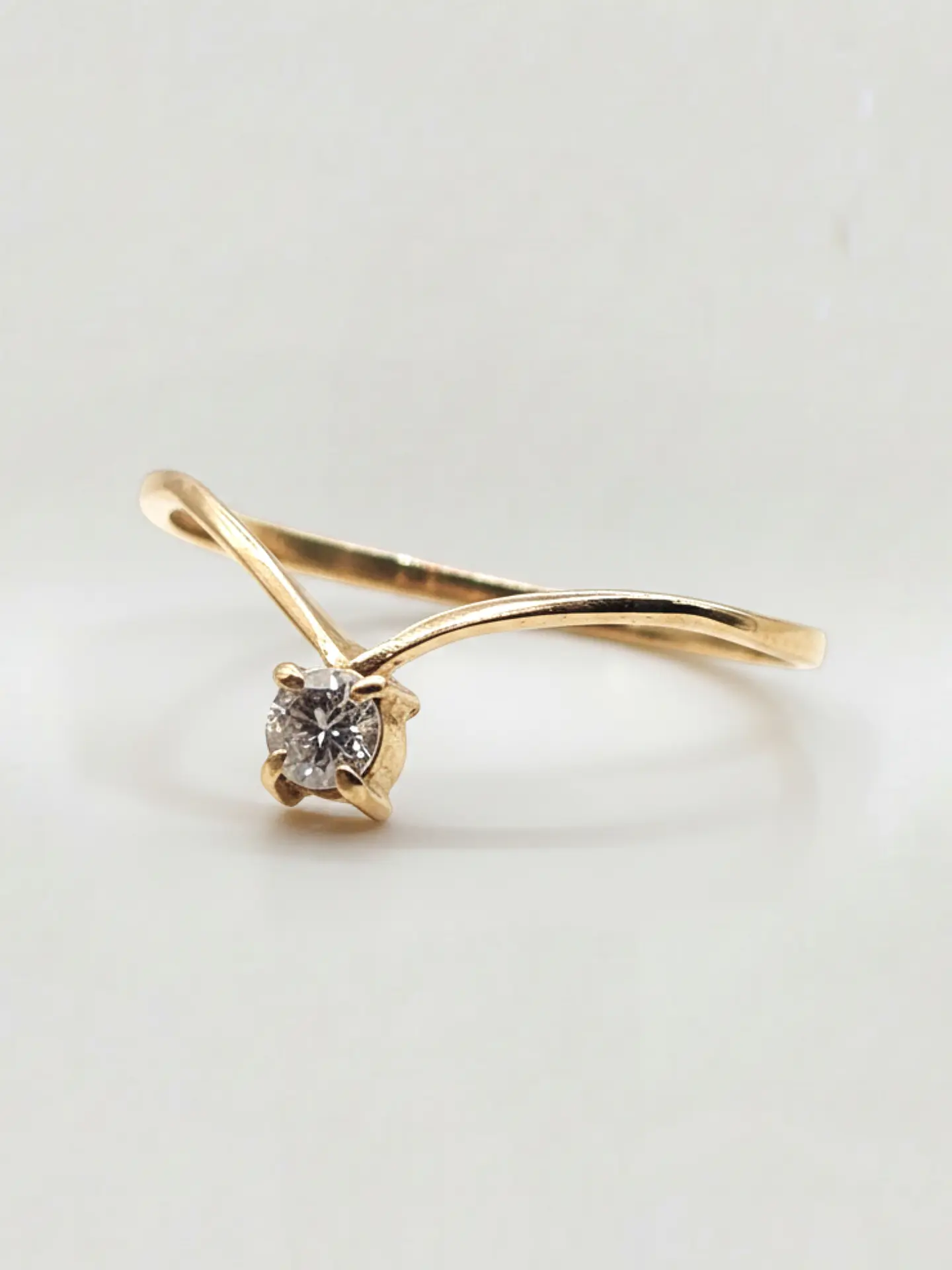 Anillo Venecia Brillo de Circón Oro 18k 1