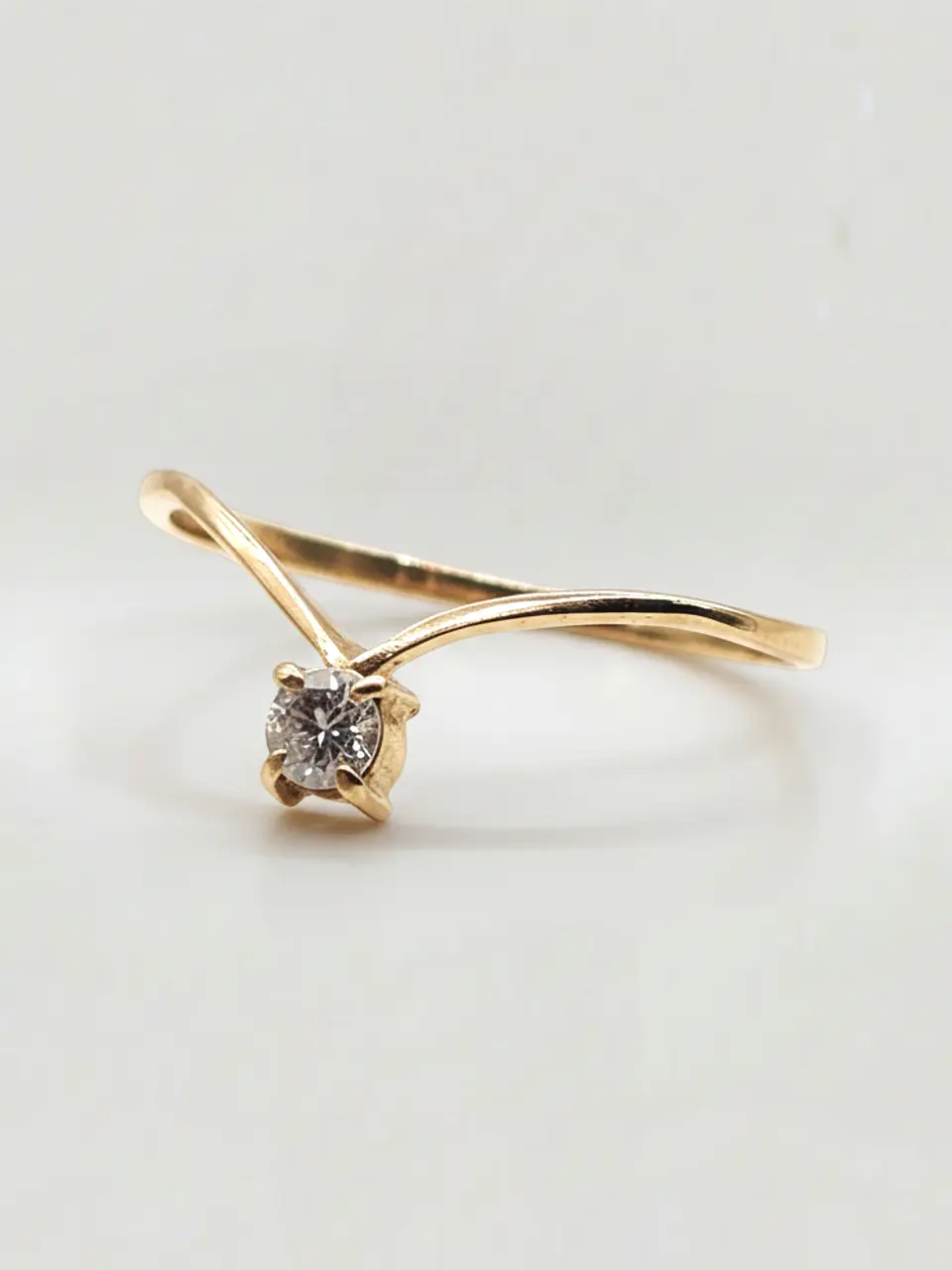 Anillo Venecia Brillo de Circón Oro 18k 1