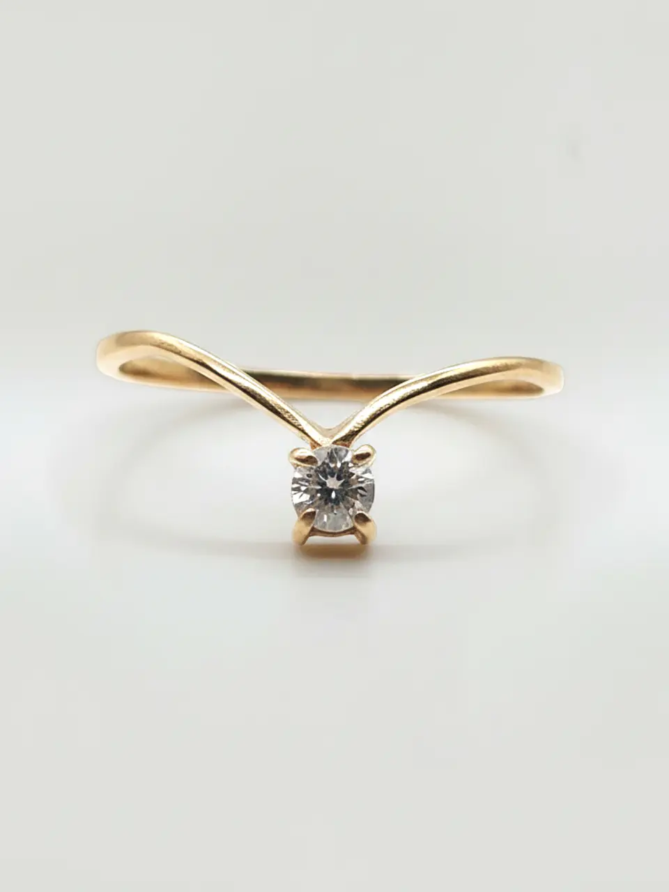 Anillo Venecia Brillo de Circón Oro 18k 2