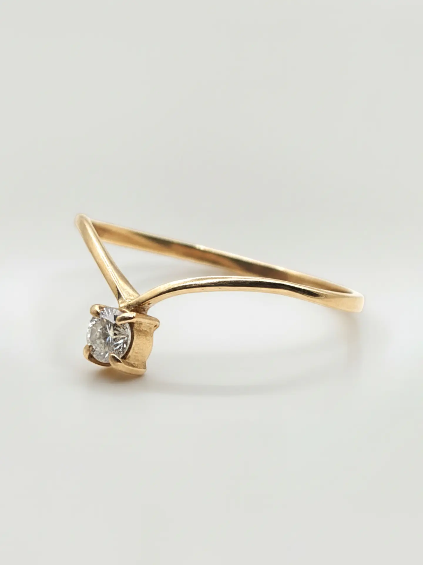 Anillo Venecia Brillo de Circón Oro 18k 3