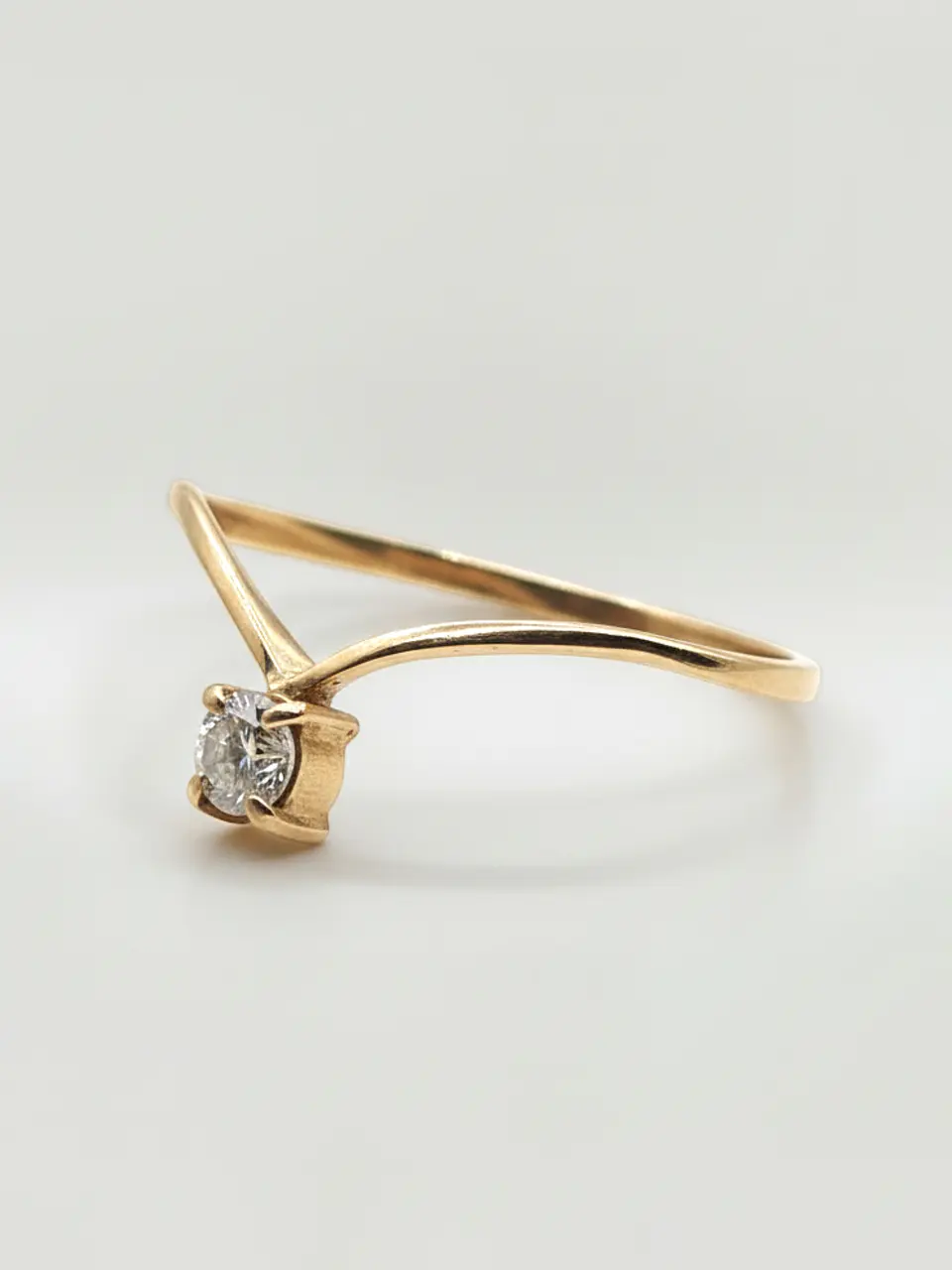 Anillo Venecia Brillo de Circón Oro 18k 3