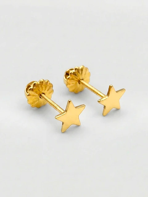 Aros Estrella del Cielo Chico Oro 18k