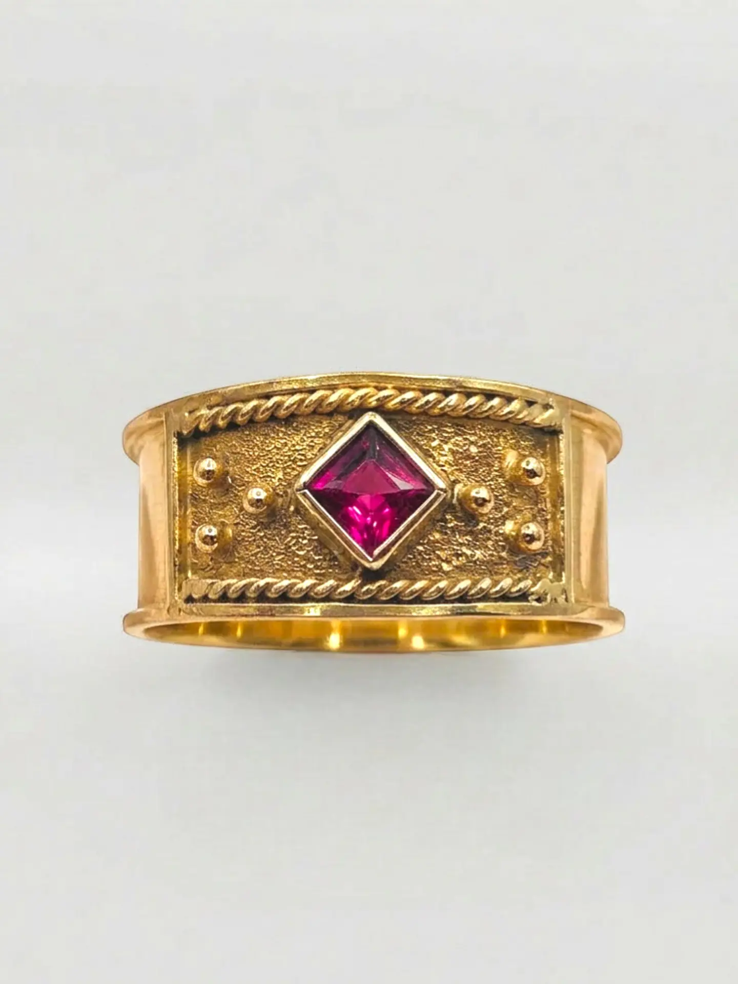 Anillo Roma Rombo de Rubí Oro 18k 1
