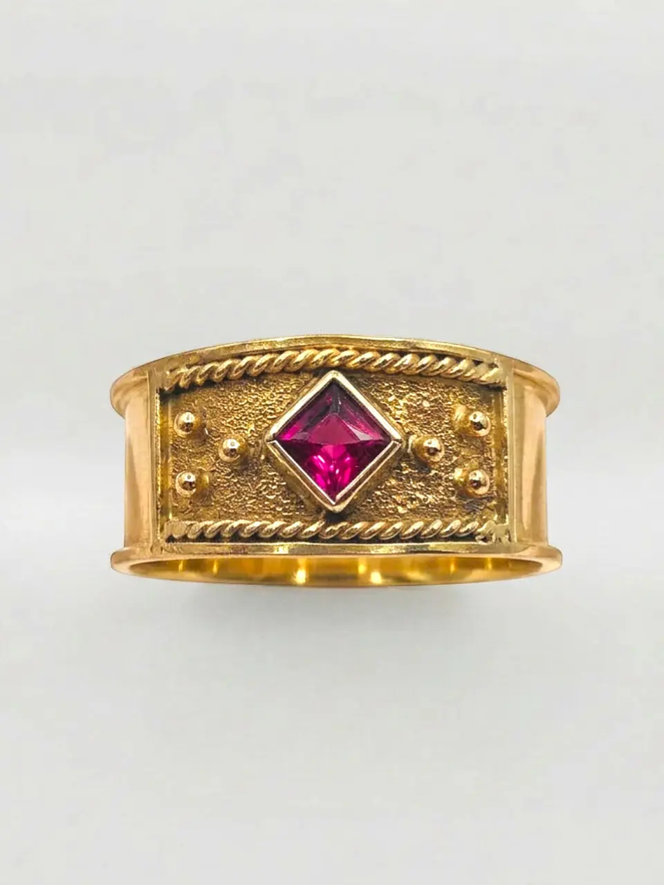 Anillo Roma Rombo de Rubí Oro 18k 1