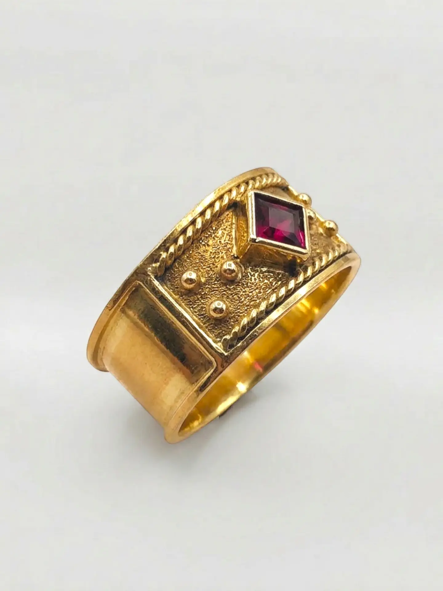 Anillo Roma Rombo de Rubí Oro 18k 4