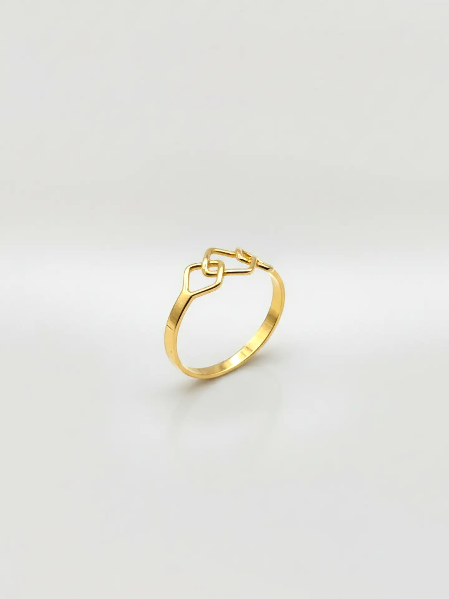 Anillo Juvenil Geometría Oro 18k 1