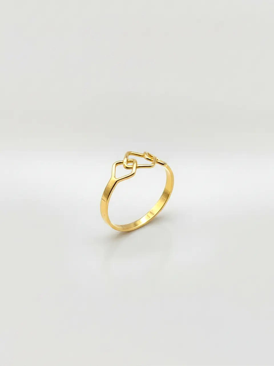 Anillo Juvenil Geometría Oro 18k 1