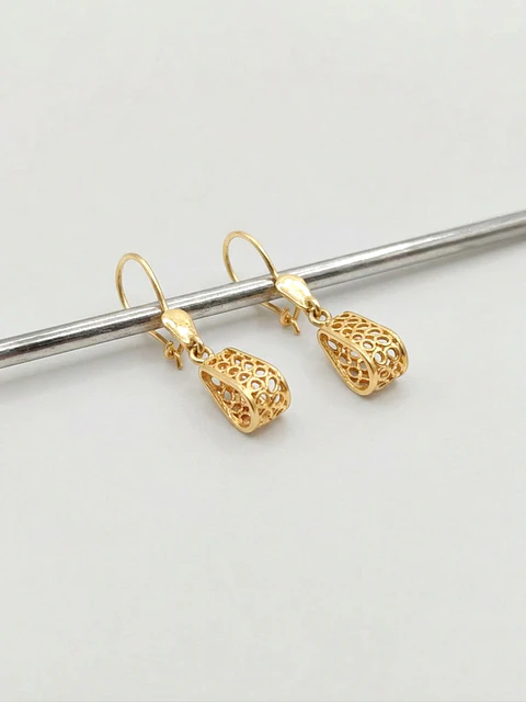 Aros Filigrana Colgante Majestuoso Oro 18k