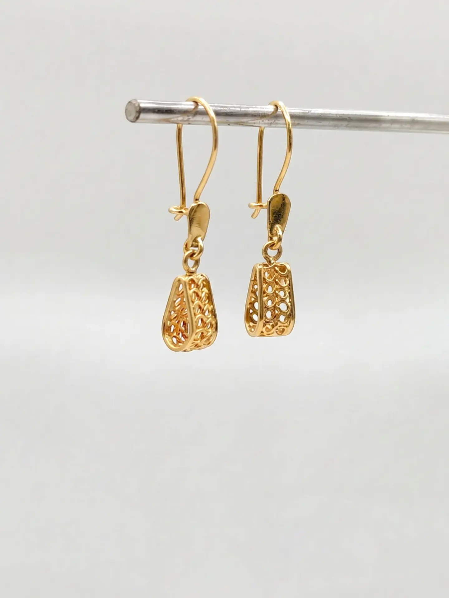 Aros Filigrana Colgante Majestuoso Oro 18k 5