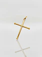 Colgante Cruz Tubular de Fe Oro 18k - Miniatura 4