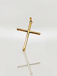 Colgante Cruz Tubular de Fe Oro 18k - Miniatura 1