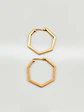 Aros Geometría Hexagonal de Gala Oro 18k - Miniatura 2