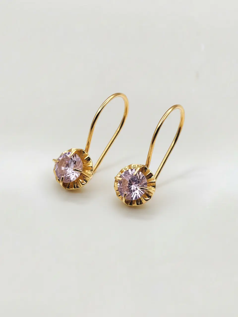 Aros Chatón Rosa de Francia Mística Oro 18k 3