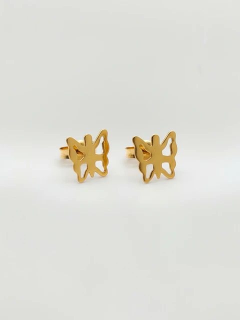 Aros Mariposa Etérea Oro 18k