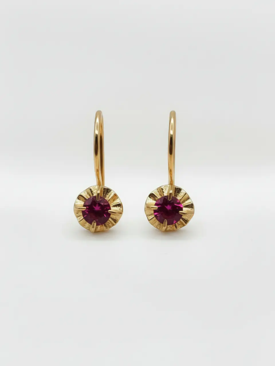 Aros Chatón Pasión de Rubí Oro 18k 1