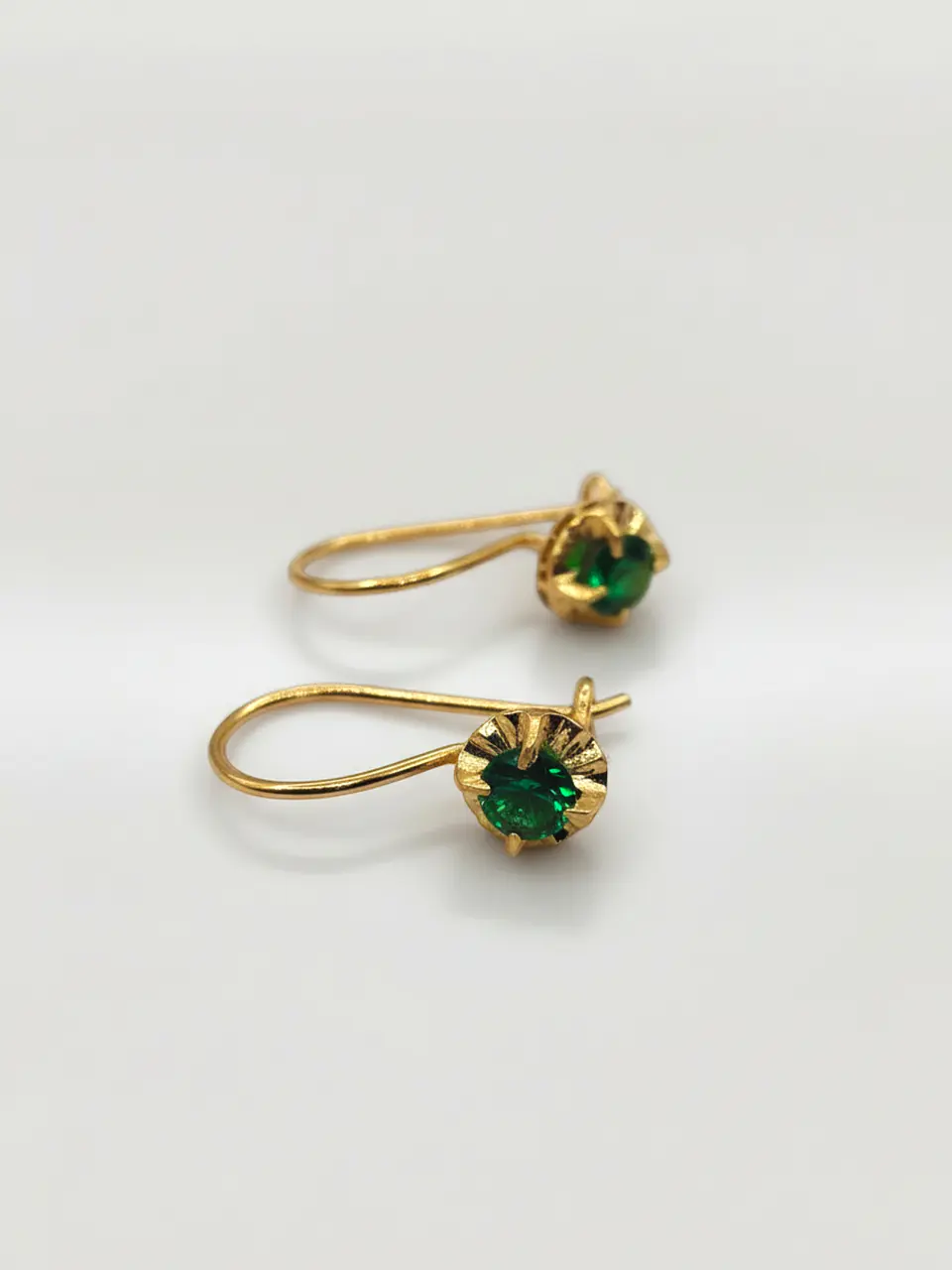 Aros Chatón Jardín de Esmeralda Oro 18k 3