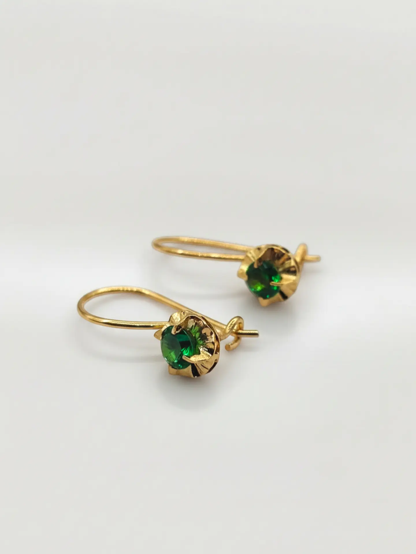 Aros Chatón Jardín de Esmeralda Oro 18k 5