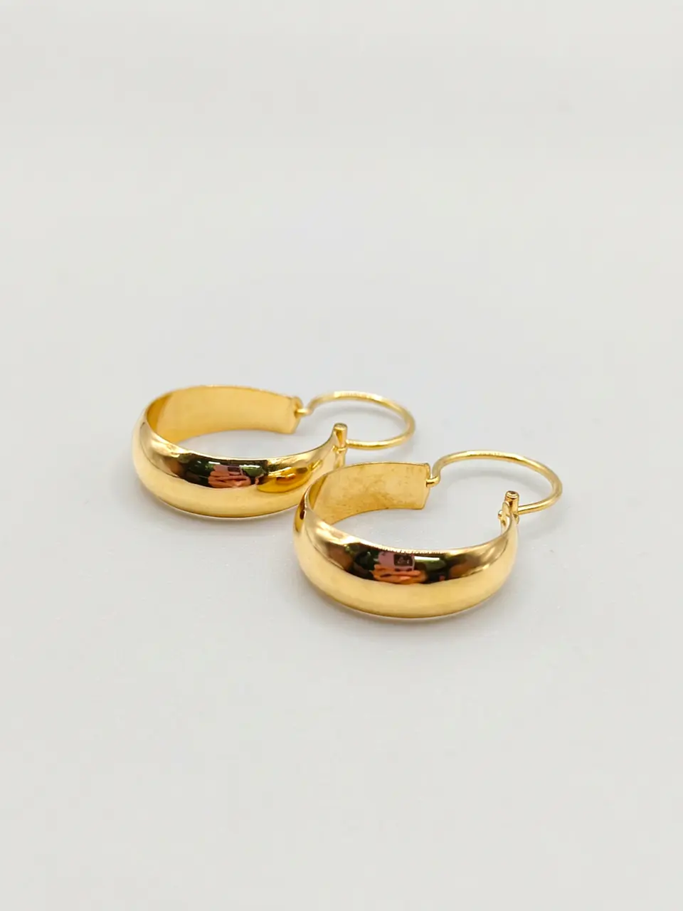 Aros Bote Oro Macizo Oro 18k 1