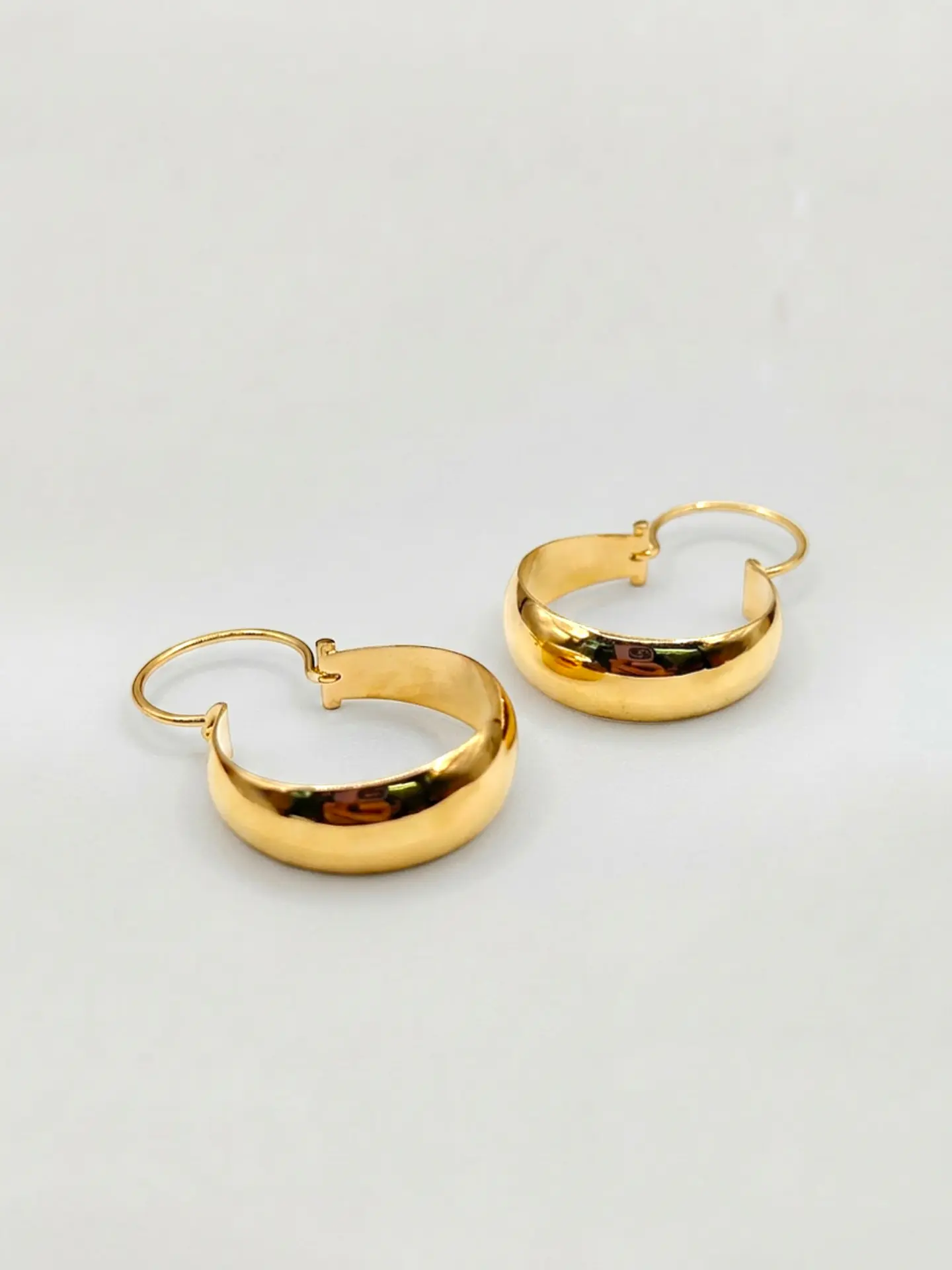 Aros Bote Oro Macizo Oro 18k 2