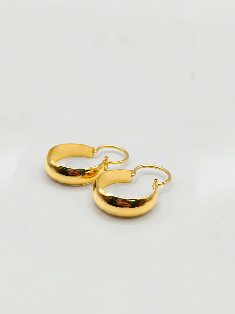 Aros Bote Oro Macizo Oro 18k 3