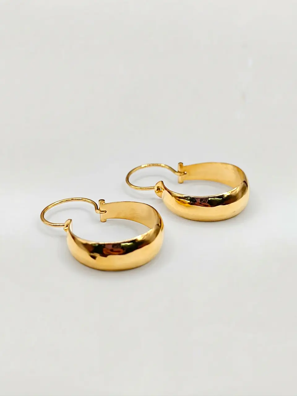 Aros Bote Oro Macizo Oro 18k 4