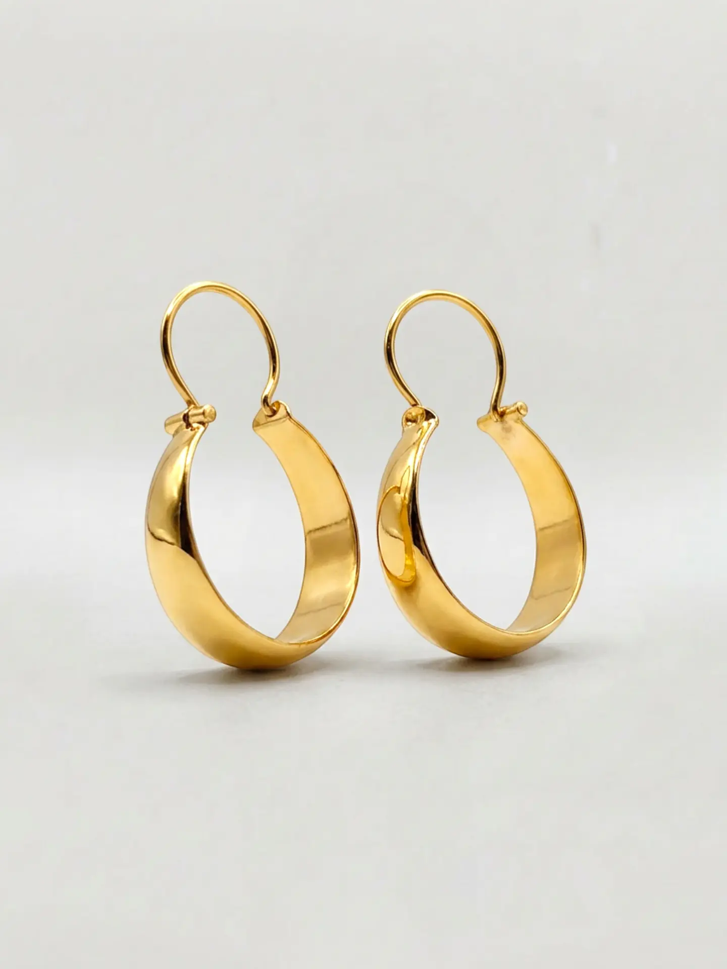 Aros Bote Oro Macizo Oro 18k 5