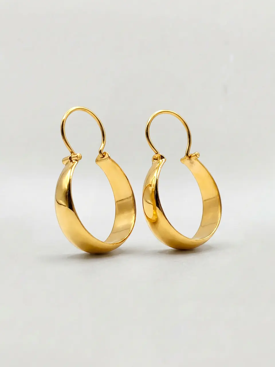 Aros Bote Oro Macizo Oro 18k 5