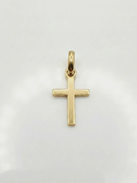 Colgante Cruz Estilizada Esencia Oro 18k