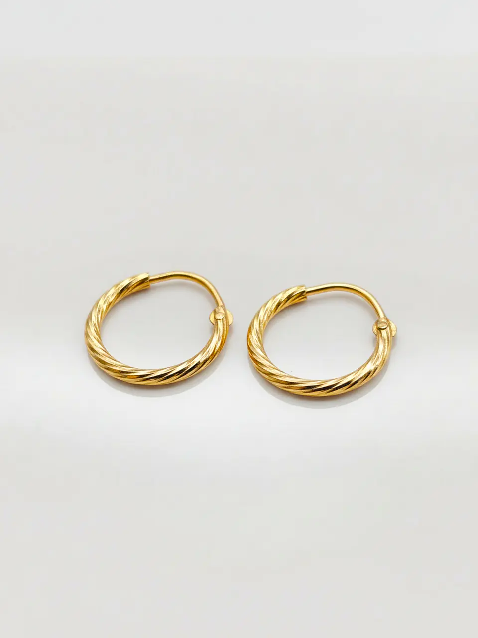 Aros Argollas Satín Distinción Oro 18k 1