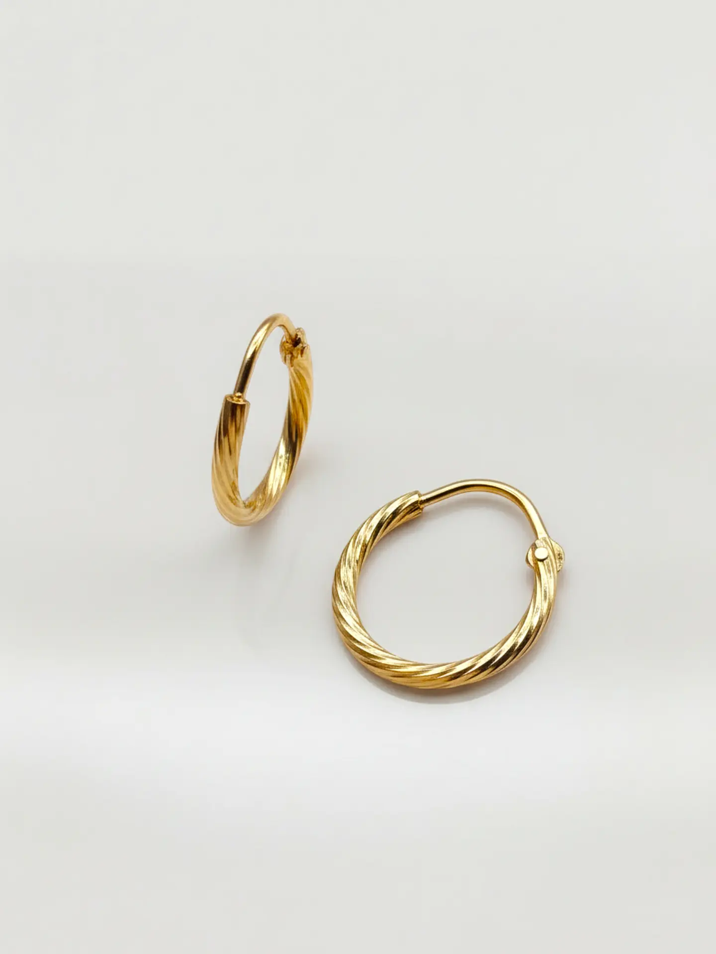 Aros Argollas Satín Distinción Oro 18k 3