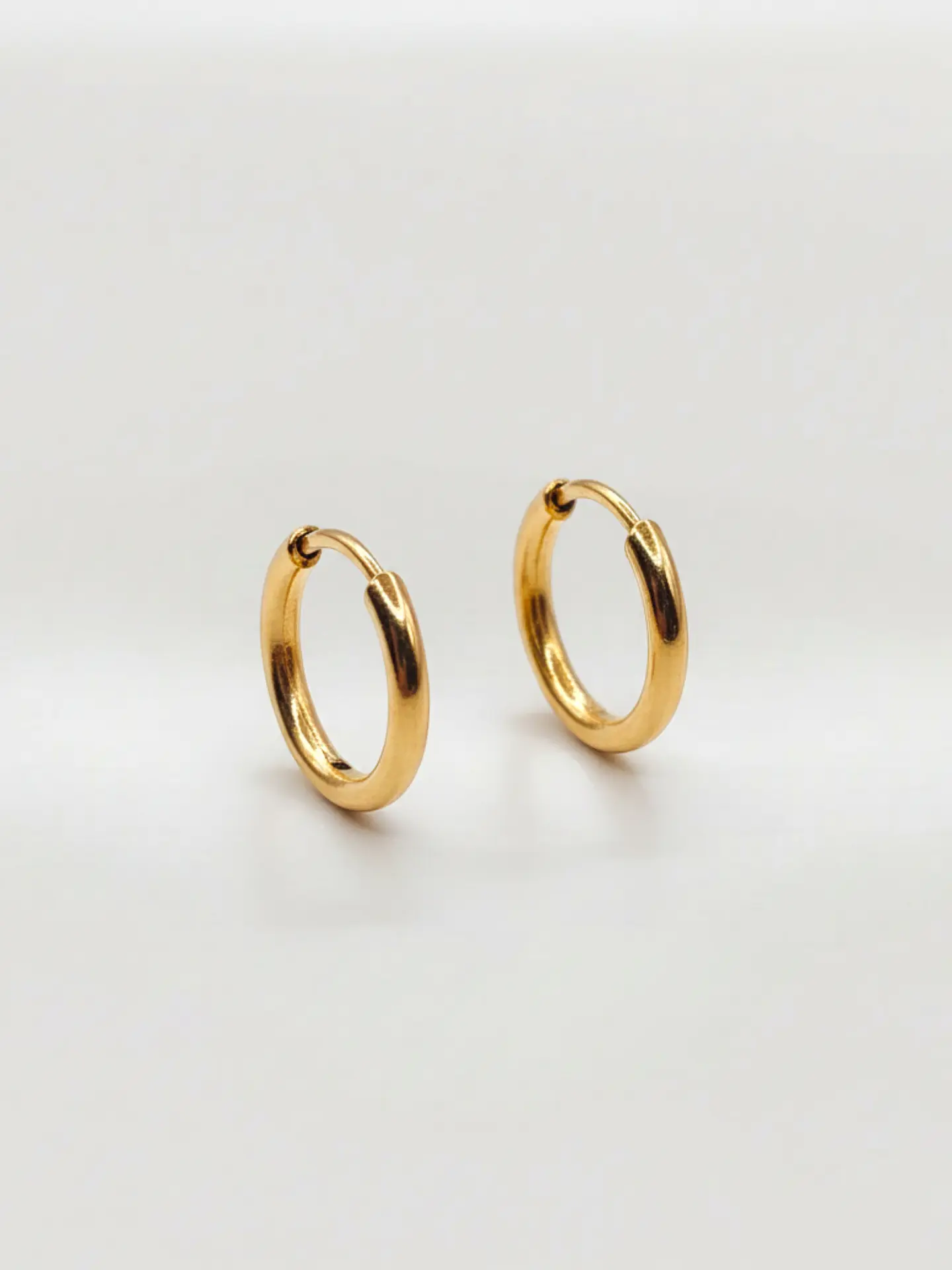 Aros Argolla Tubo Esencia Oro 18k 1