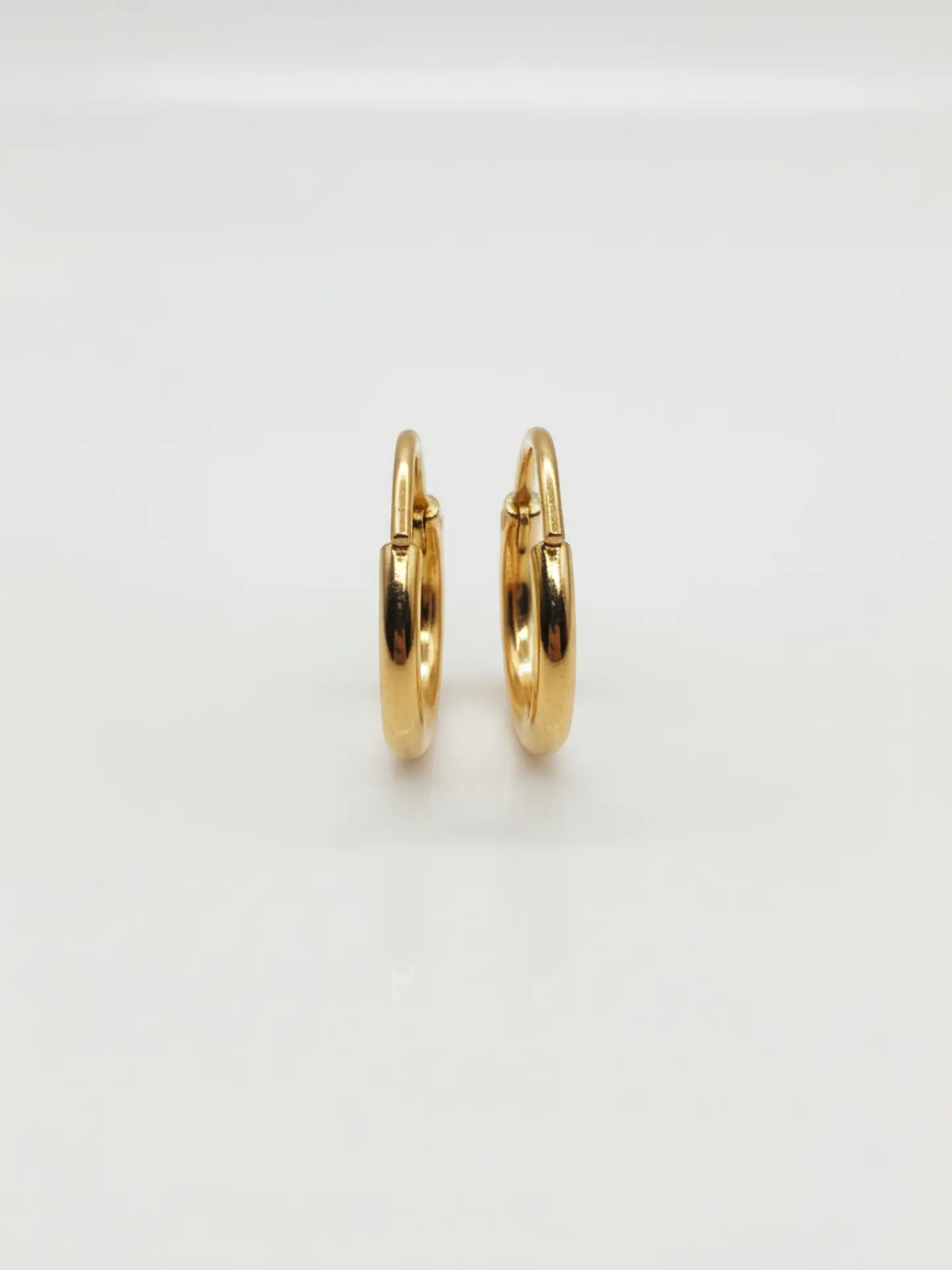 Aros Argolla Tubo Esencia Oro 18k 4