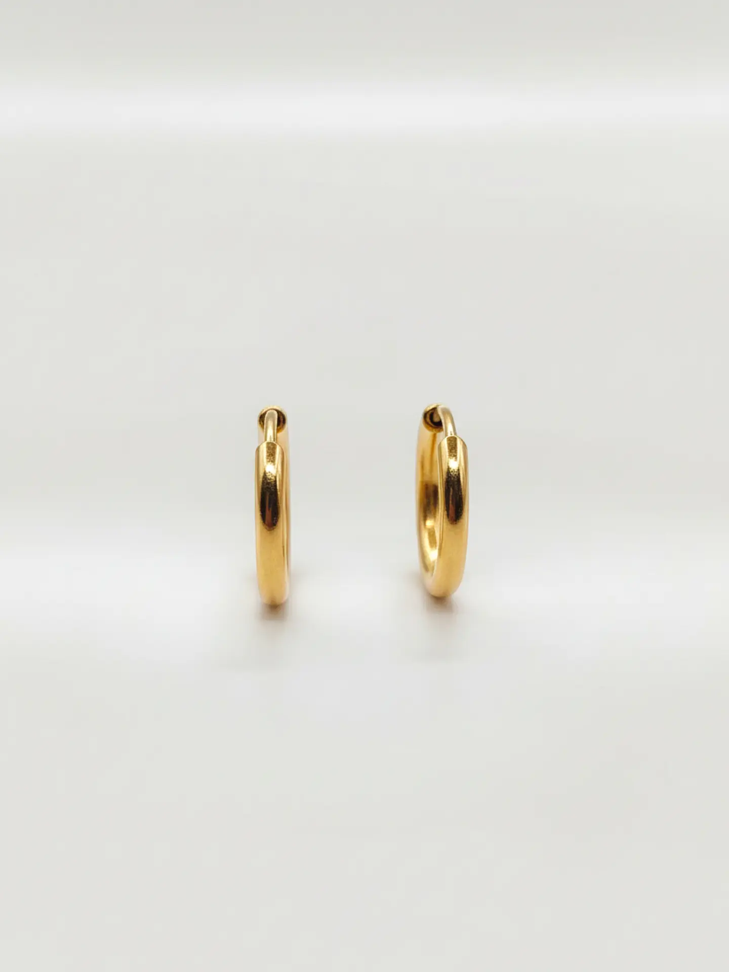 Aros Argolla Tubo Esencia Oro 18k 5