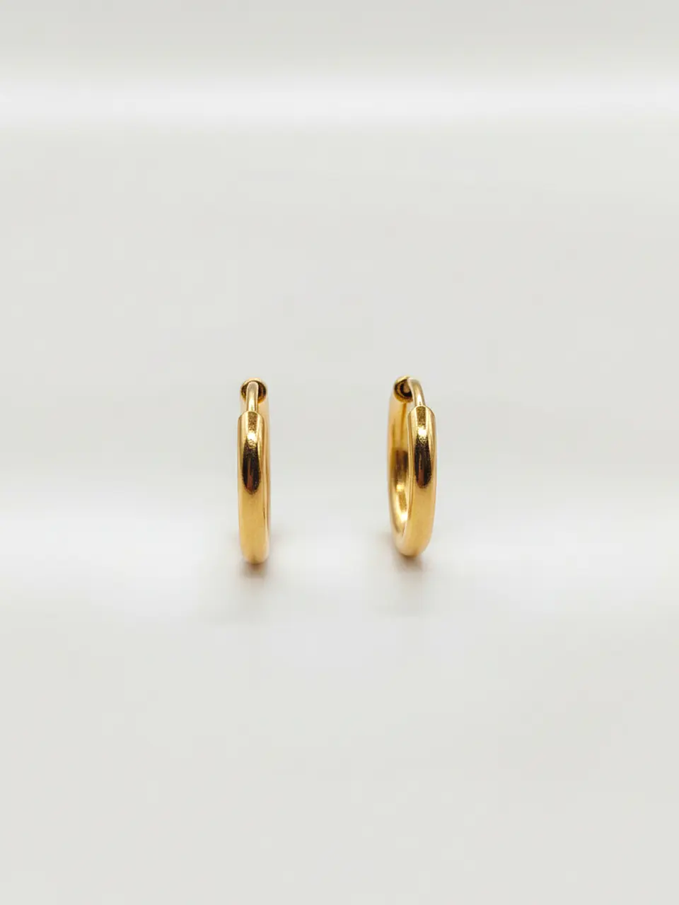 Aros Argolla Tubo Esencia Oro 18k 5