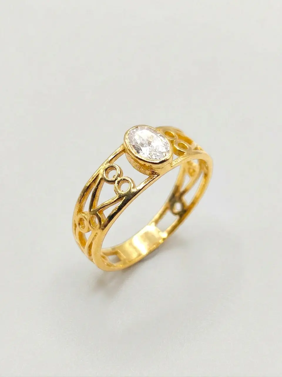 Anillo Olimpo Resplandor de Circones Oro 18k 3