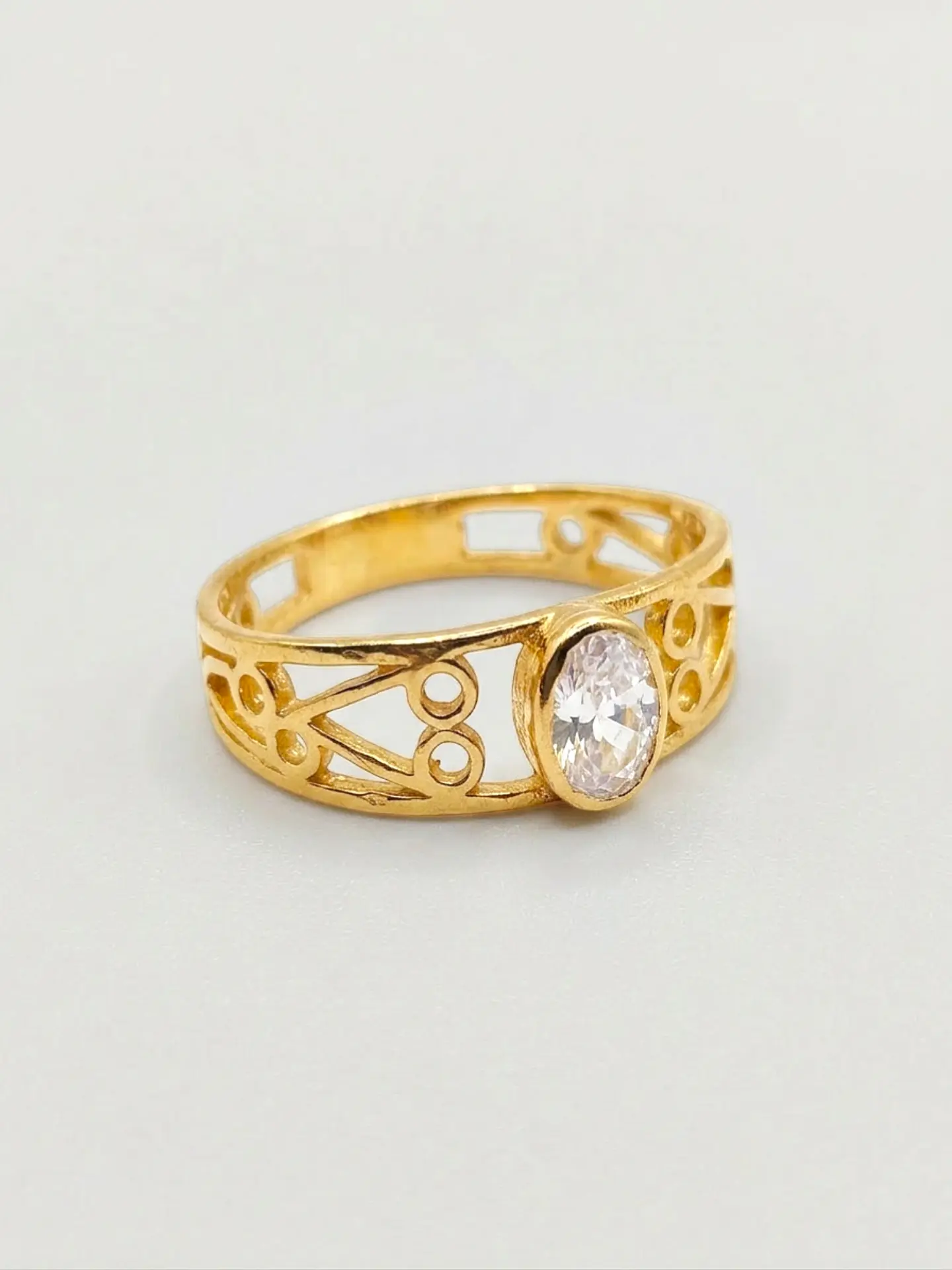 Anillo Olimpo Resplandor de Circones Oro 18k 4