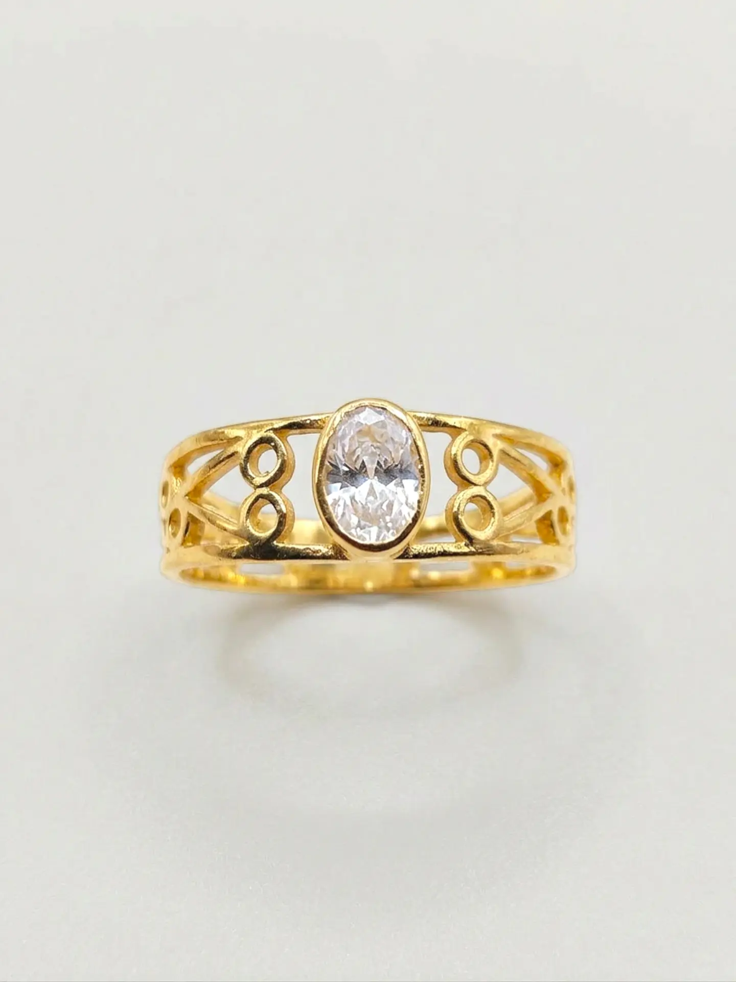 Anillo Olimpo Resplandor de Circones Oro 18k 1