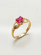 Anillo Amor Eterno Manos y Rubí Oro 18k - Miniatura 3