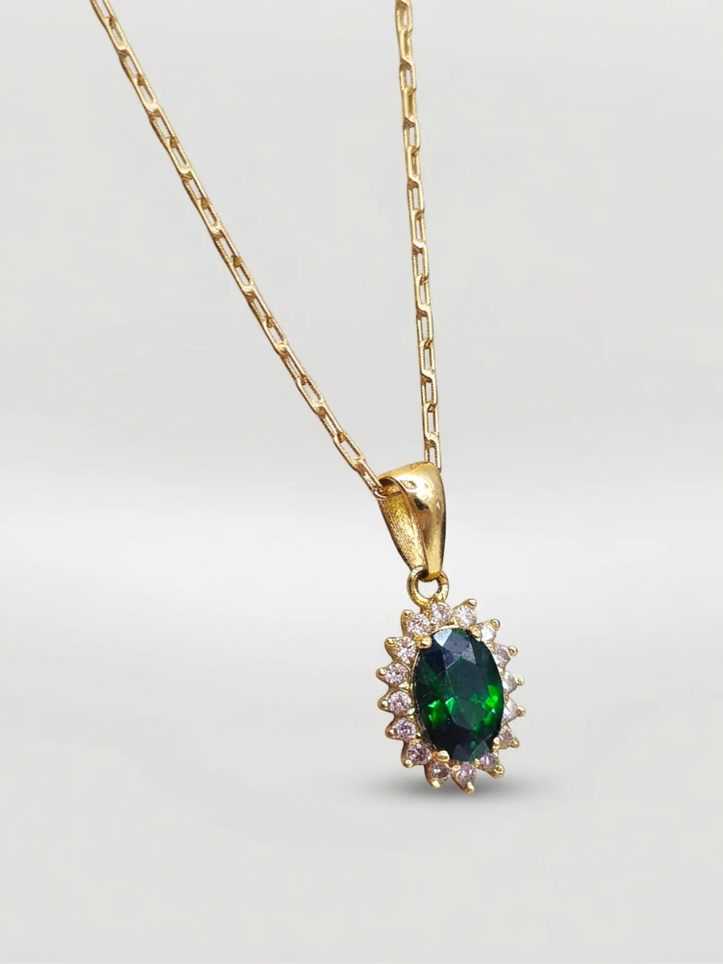 Cadena Lady Jardín de Esmeralda Oro 18k 1