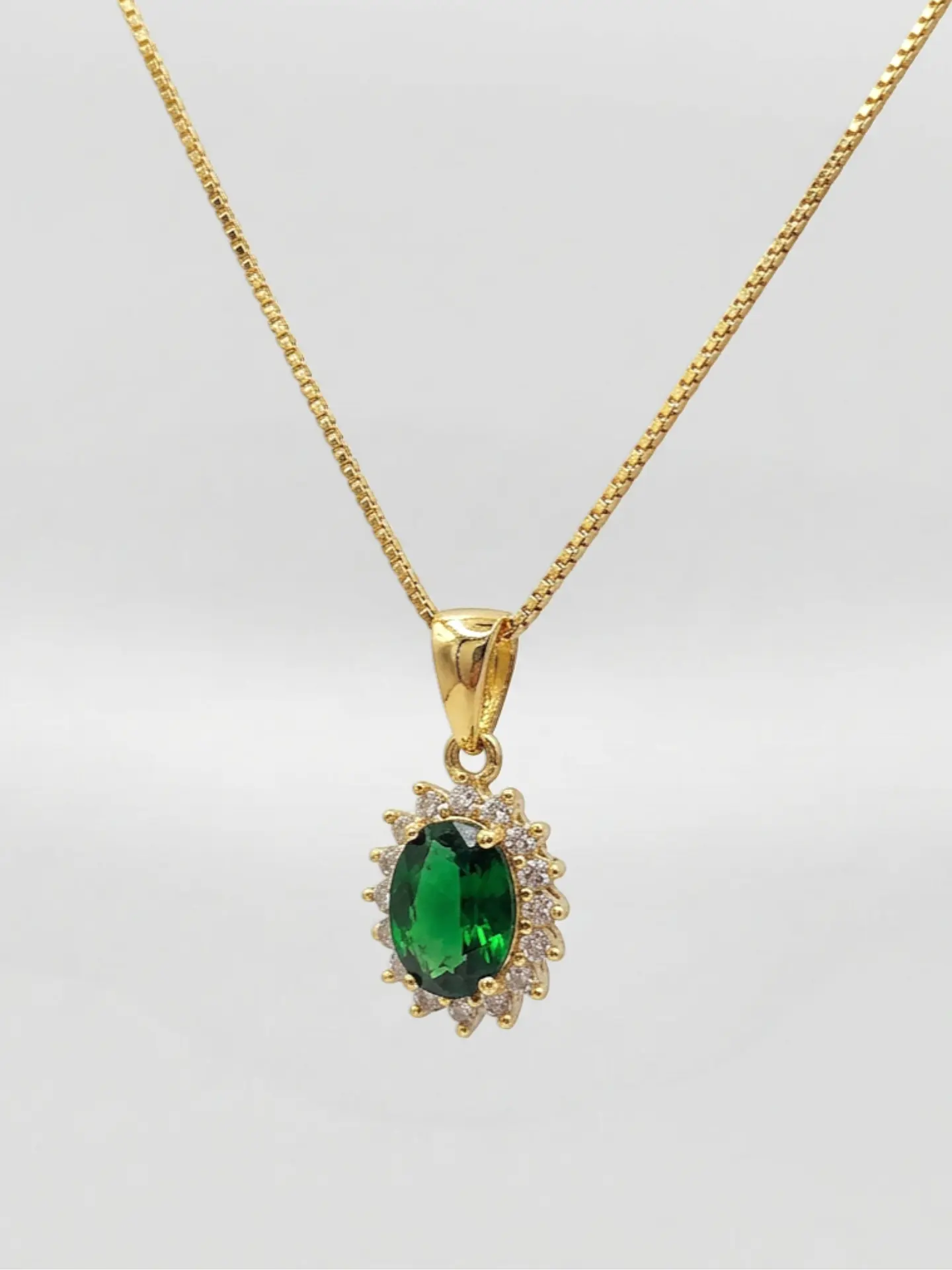 Cadena Veneciana Lady Jardín de Esmeralda Oro 18k 1