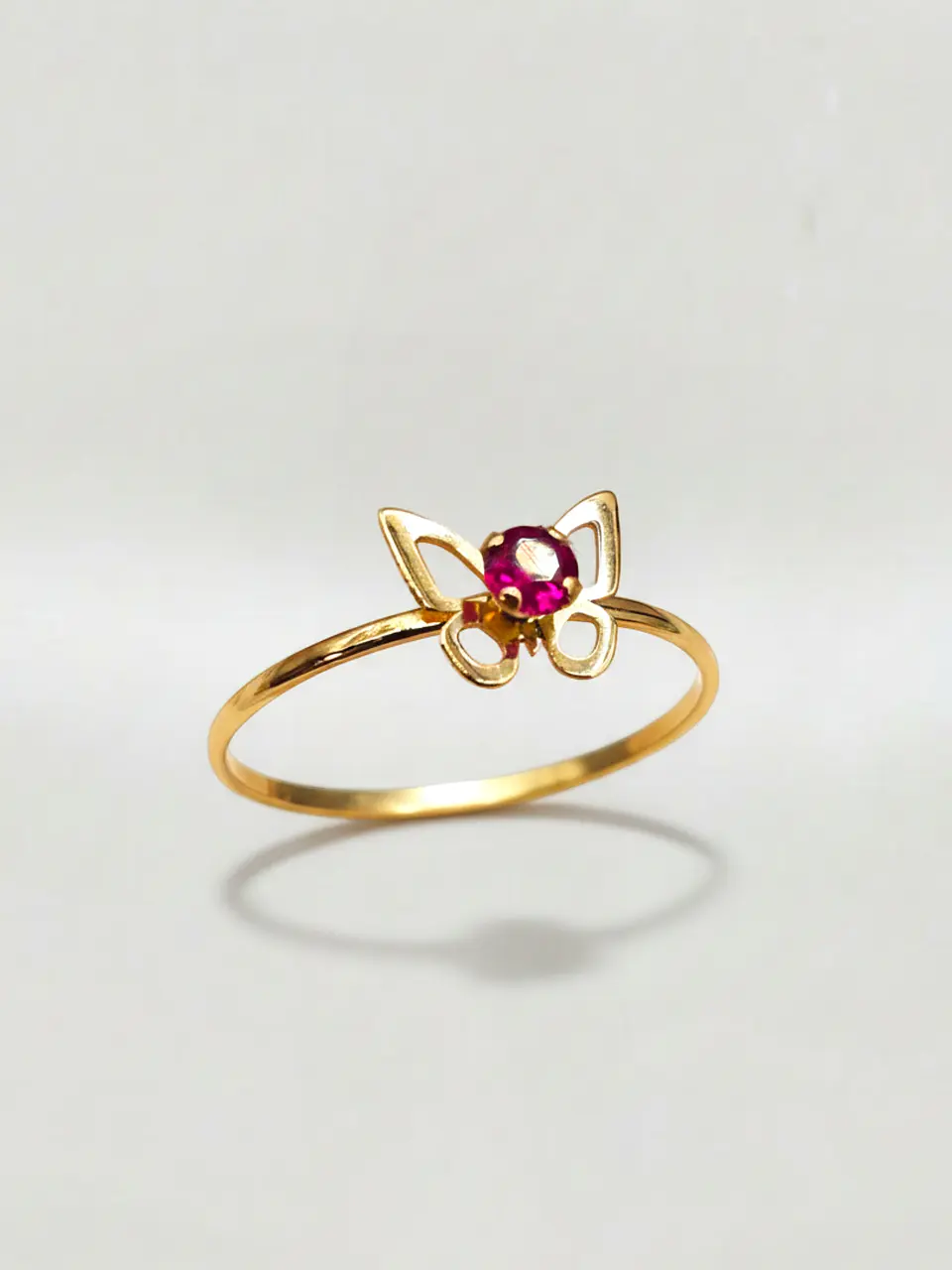 Anillo Mariposa Pasión de Rubí Oro 18k 3