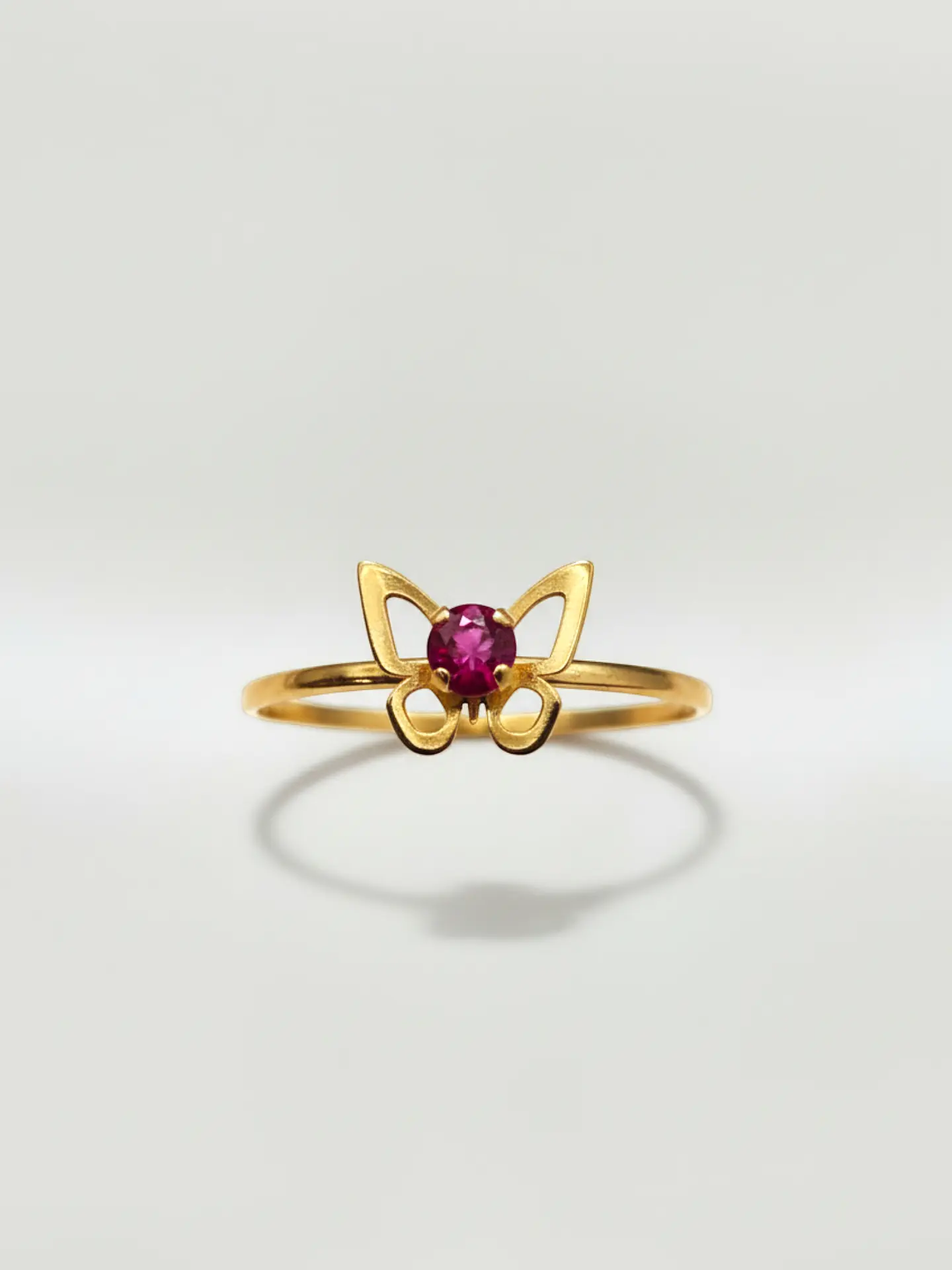 Anillo Mariposa Pasión de Rubí Oro 18k 1