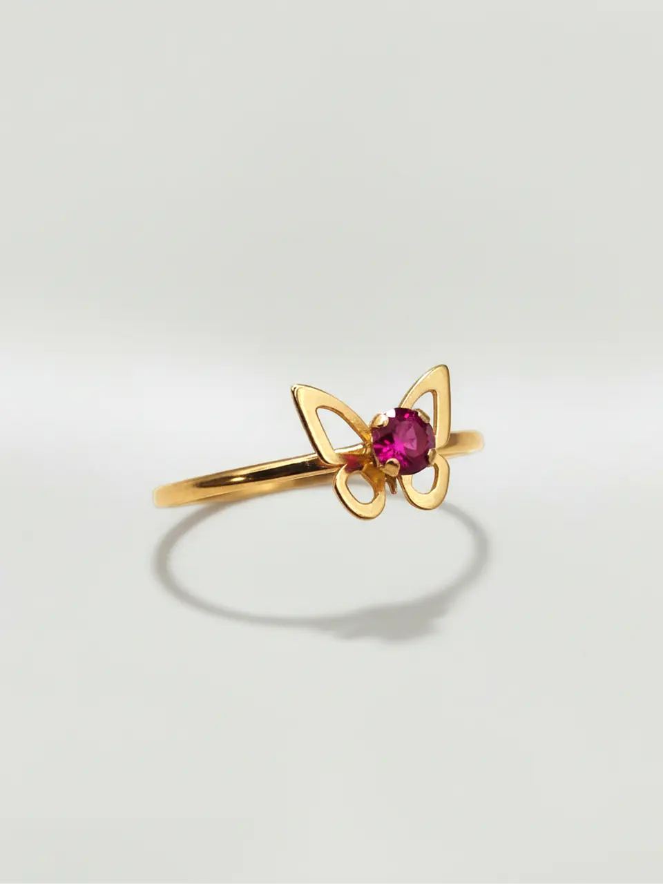 Anillo Mariposa Pasión de Rubí Oro 18k 4