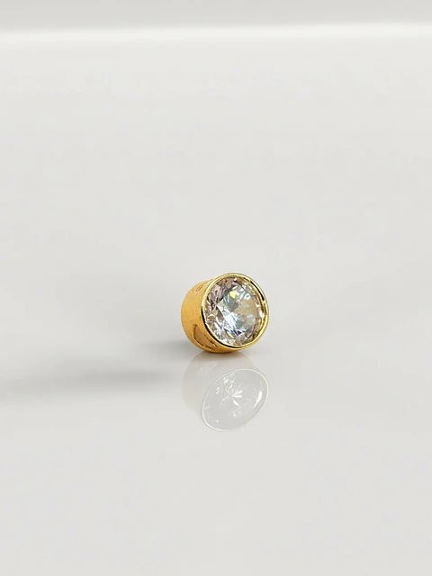 Colgante Punto de Luz Circón Resplandor Oro 18k