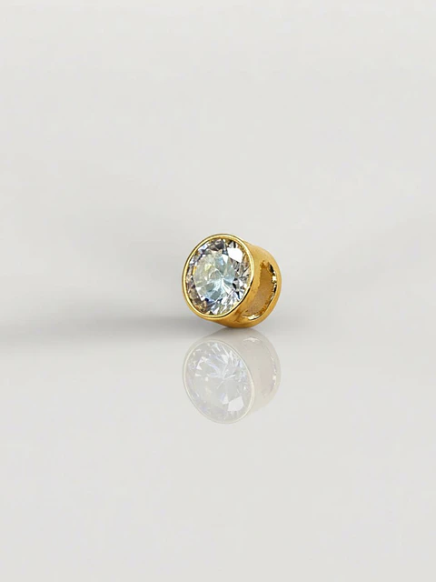 Colgante Punto de Luz Circón Resplandor Oro 18k