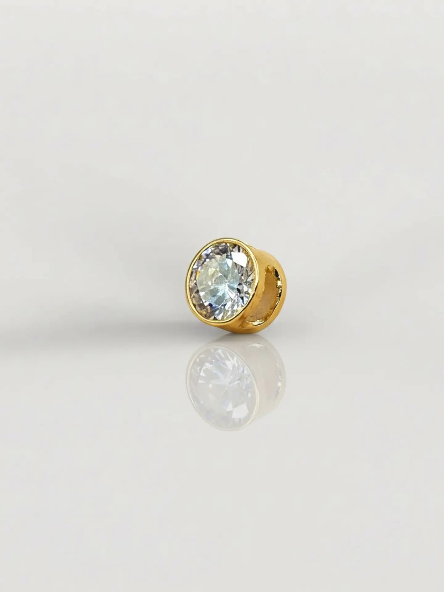 Colgante Punto de Luz Circón Resplandor Oro 18k 1