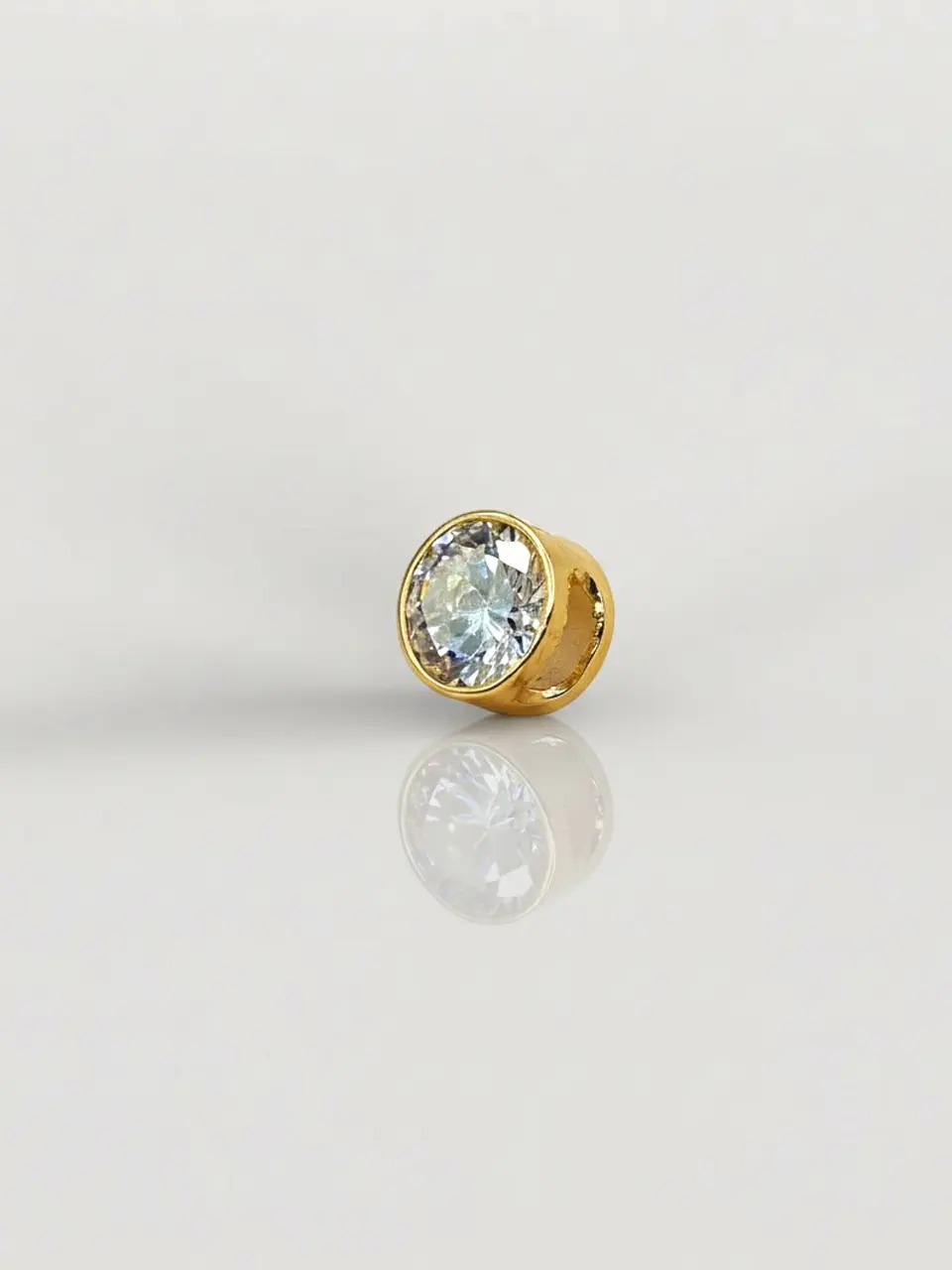 Colgante Punto de Luz Circón Resplandor Oro 18k 1