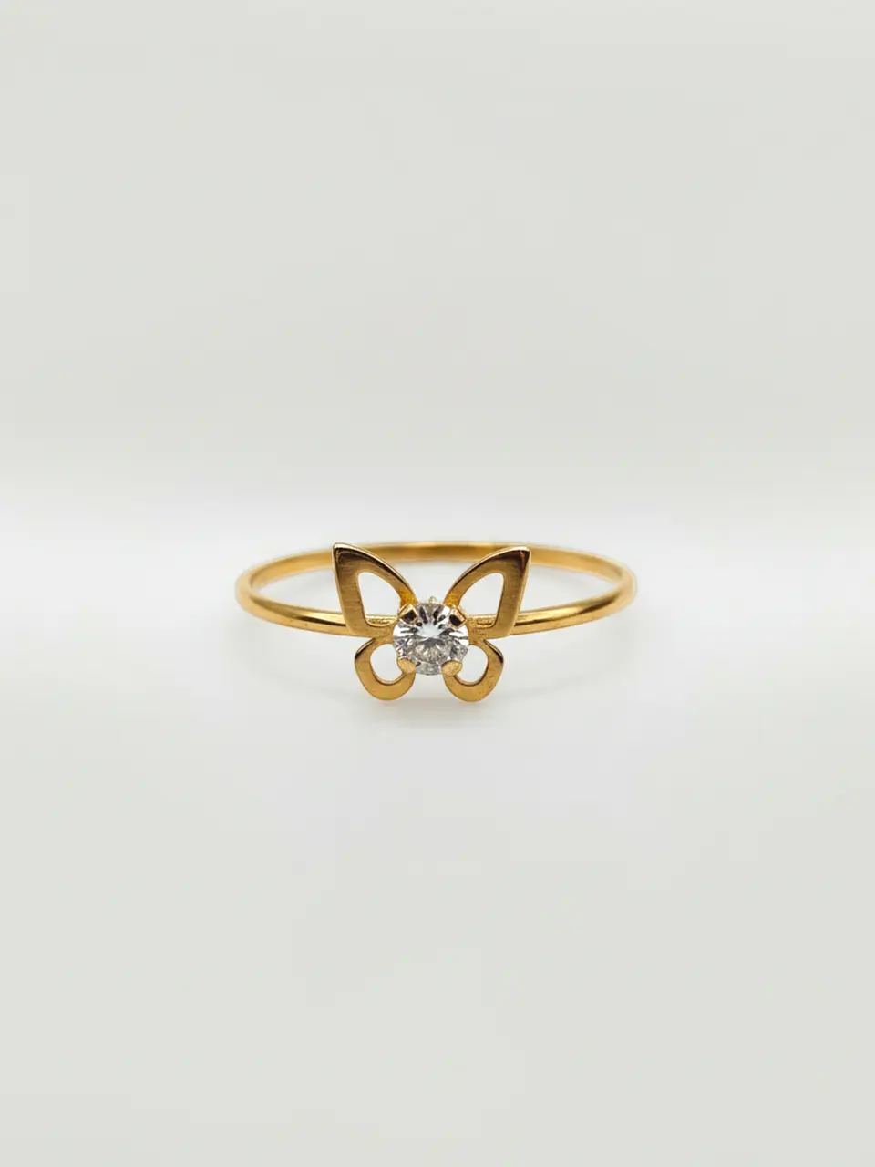 Anillo Mariposa Brillo de Circón Oro 18k 1