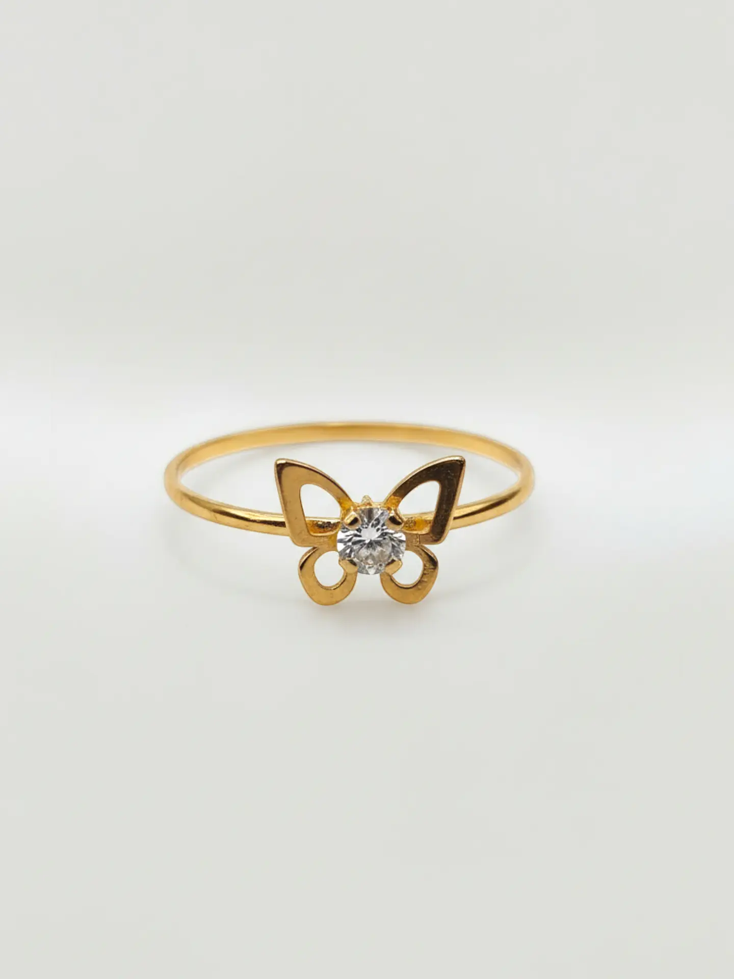 Anillo Mariposa Brillo de Circón Oro 18k 4